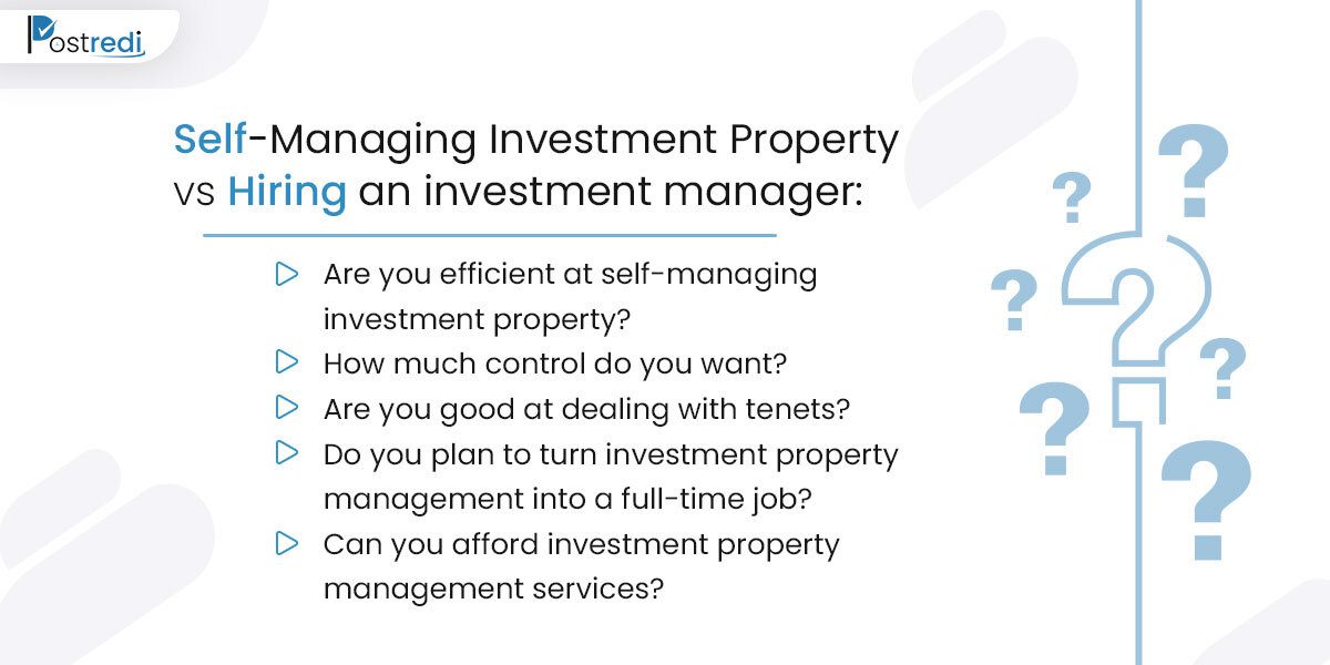 self managing investment property vs hiring property manager