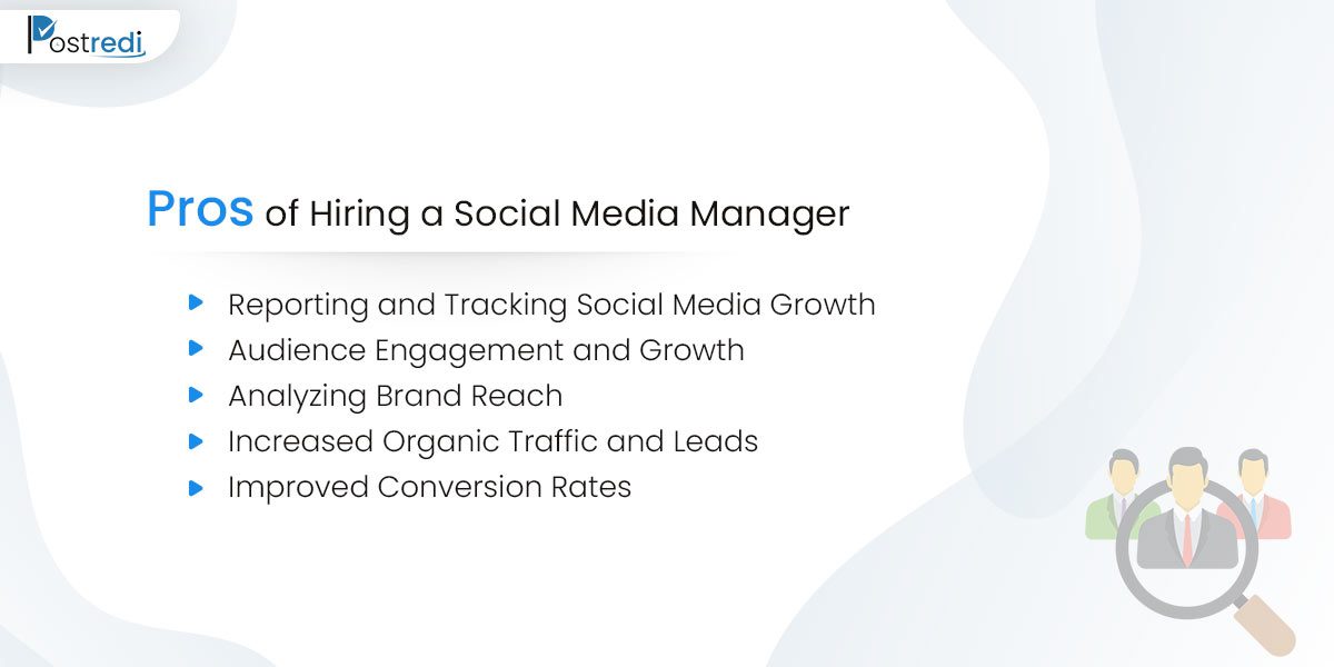 benefits of hiring social media manager