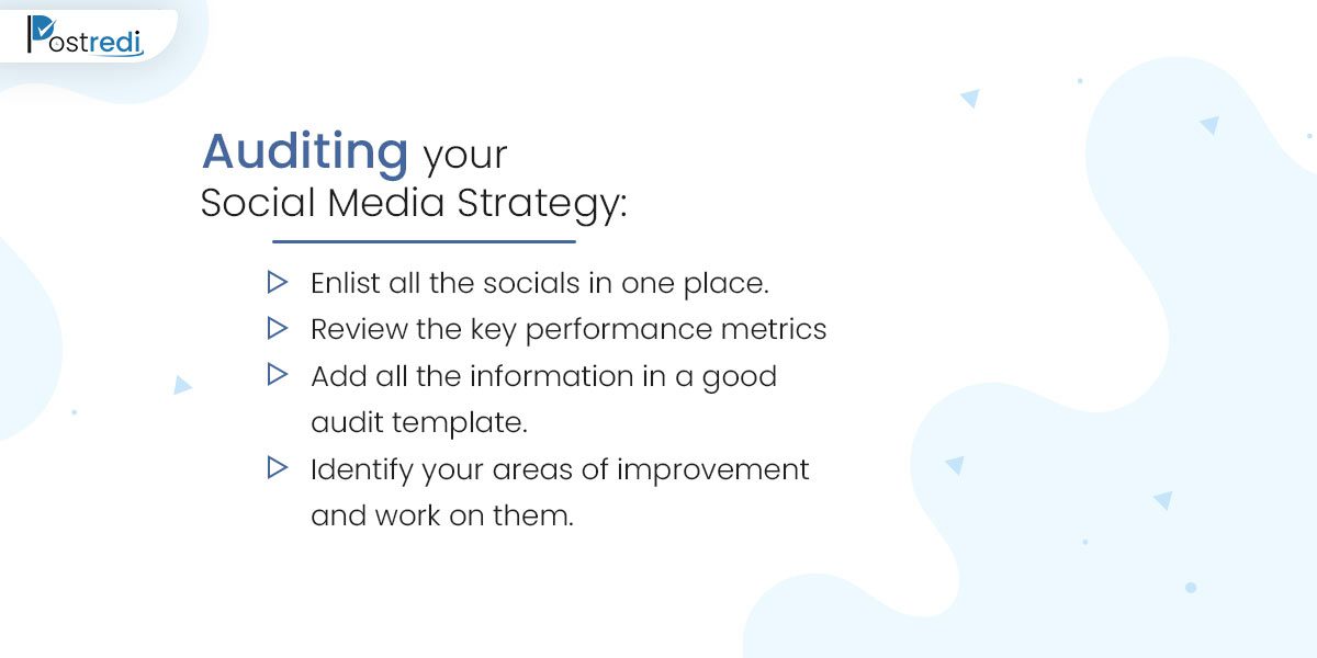 audit your existing social media strategy for improvement 