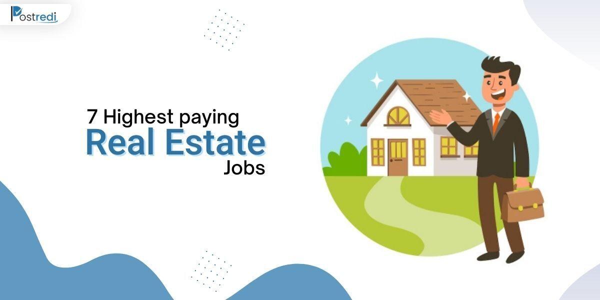 7 best paying real estate jobs