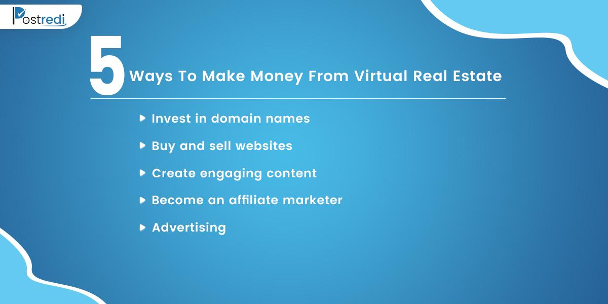 5 Ways To Make Money From Virtual Real Estate